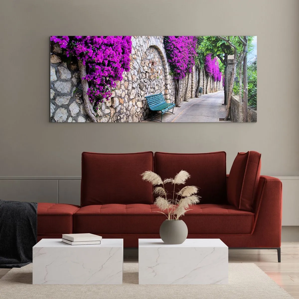 Glasbild - Bild auf glas - Lass uns so schnell wie möglich treffen - 100x40 cm