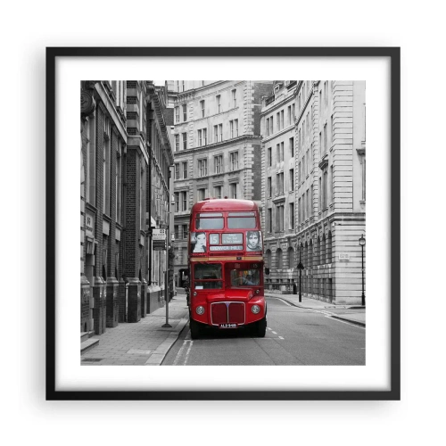 Poster in einem schwarzem Rahmen - Der Alltag muss nicht grau sein - 50x50 cm