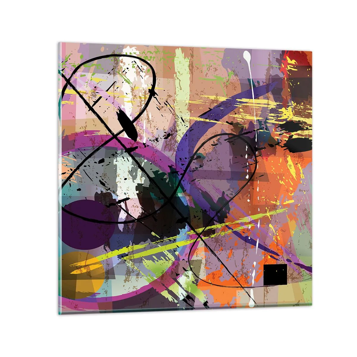 Glasbild - Bild auf glas - Du kannst geradeaus oder umhergehen - 30x30 cm