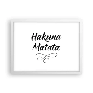 Poster in einem weißen Rahmen - Bester Ratschlag - 40x30 cm