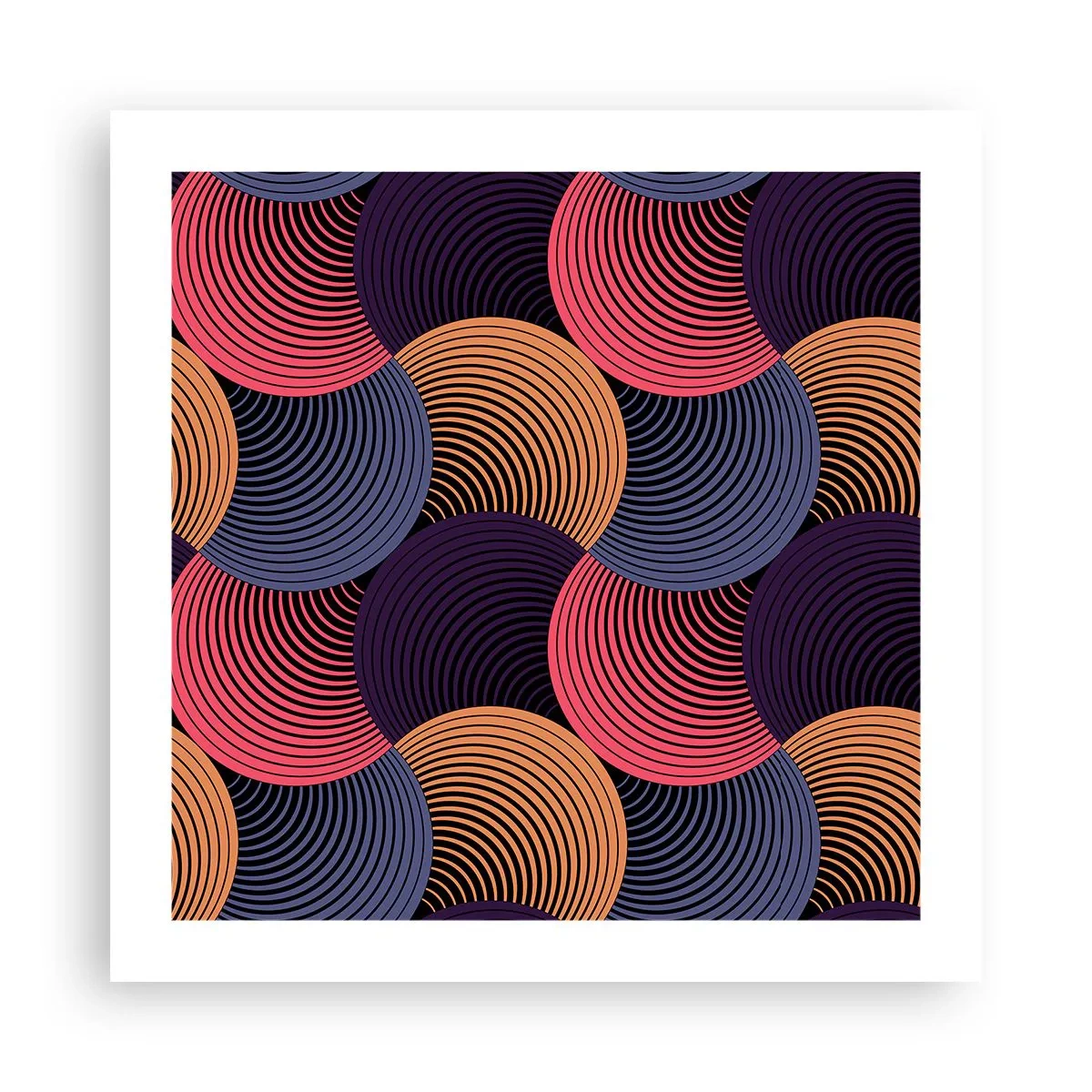 Poster - Im kreisenden Rhythmus - 50x50 cm