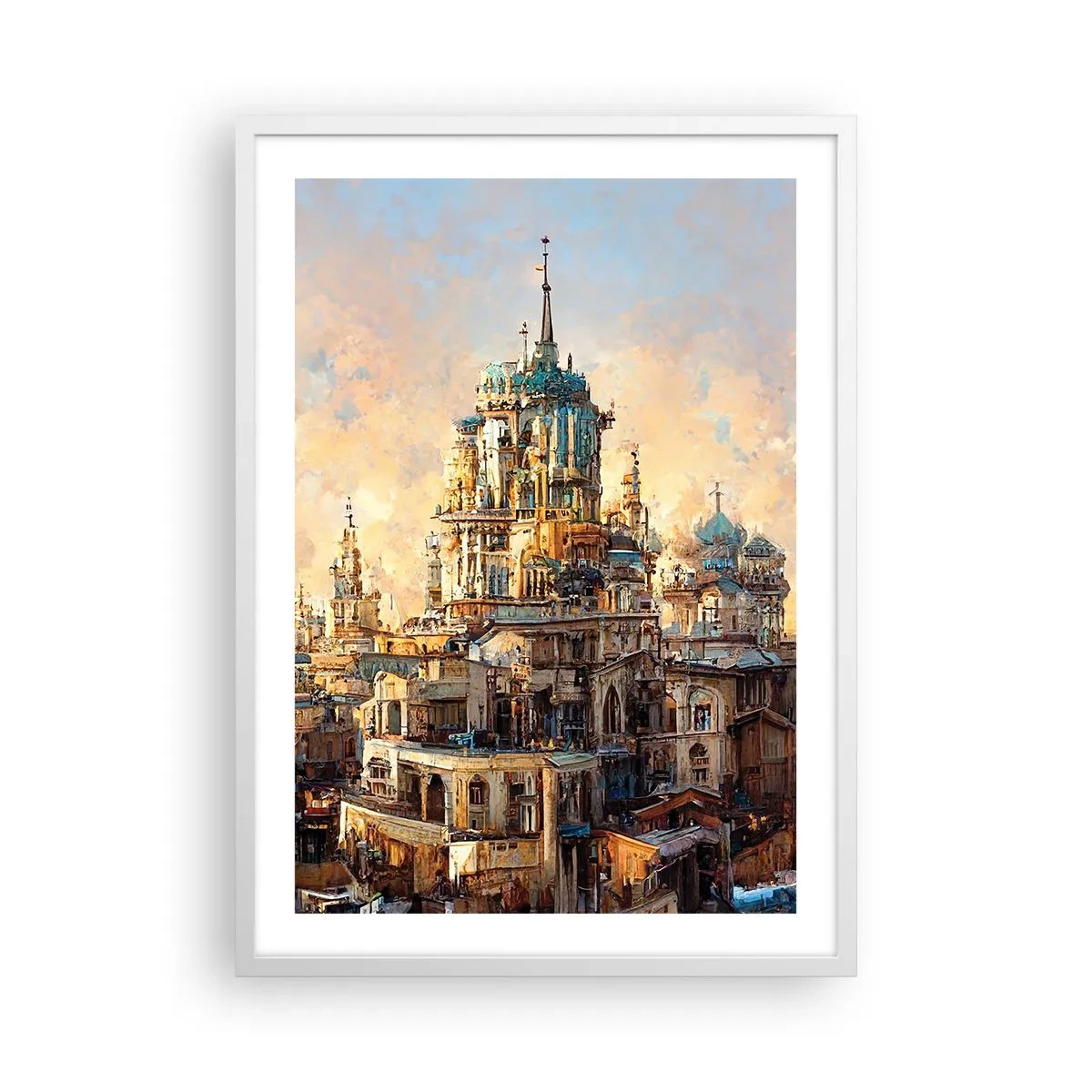 Poster in einem weißen Rahmen - Stadt der Städte - 50x70 cm
