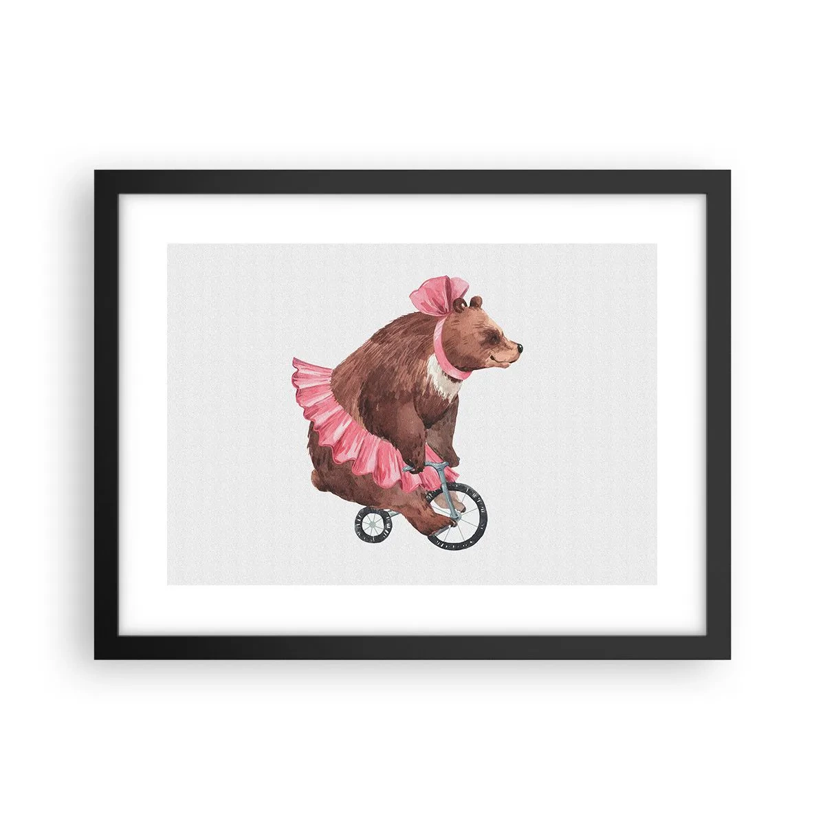 Poster in einem schwarzem Rahmen - Was für ein Affentheater! - 40x30 cm