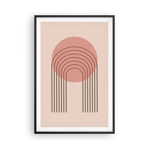 Poster in einem schwarzem Rahmen - Unwiderstehliche Anziehungskraft - 61x91 cm