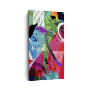 Bild auf Leinwand - Leinwandbild - Schnell, spritzig und springt - 45x80 cm