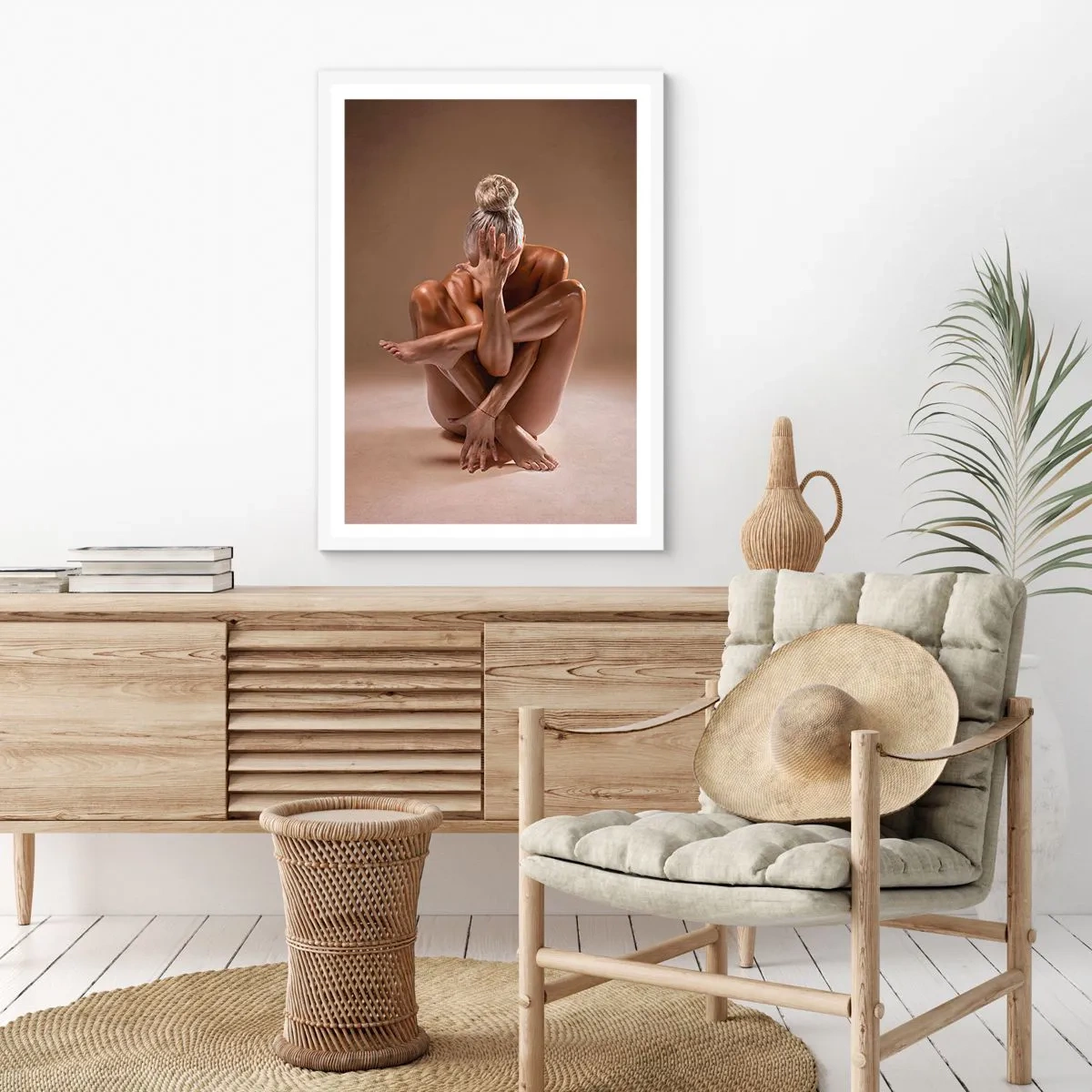 Poster in einem weißen Rahmen - Die Einheit von Körper und Geist - 50x70 cm