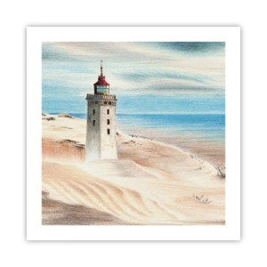 Poster - Immer aufs Meer starrend - 50x50 cm