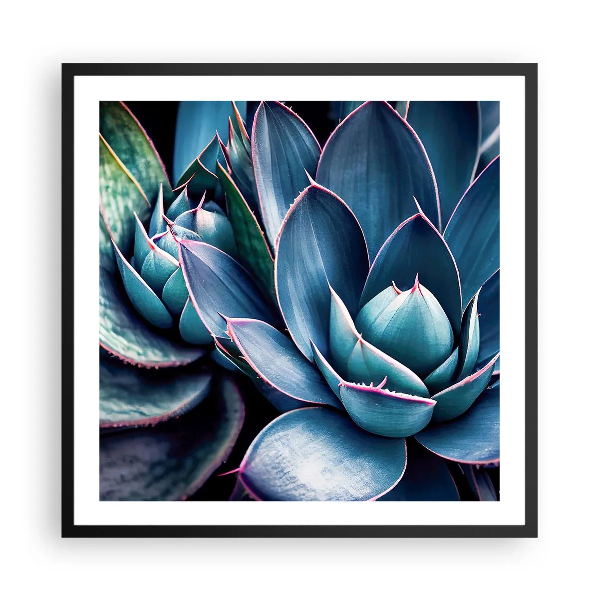 Poster in einem schwarzem Rahmen - Lebenskraft - 60x60 cm