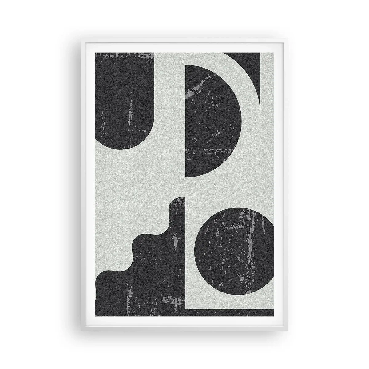 Poster in einem weißen Rahmen - Komposition oben und unten - 70x100 cm