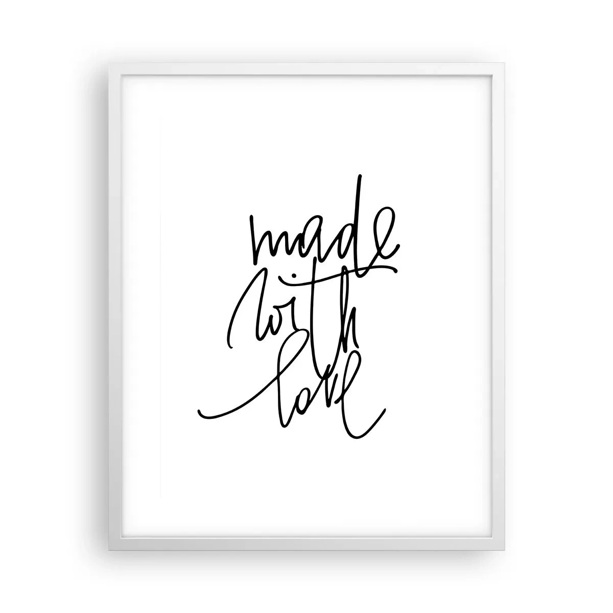 Poster in einem weißen Rahmen - Die beste Marke - 40x50 cm