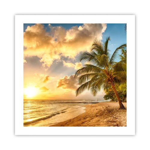 Poster - Ewiger Sommer, immer Urlaub - 50x50 cm