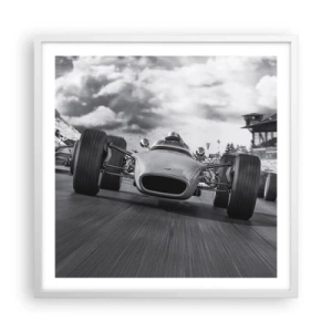 Poster in einem weißen Rahmen - Power ist da! - 60x60 cm