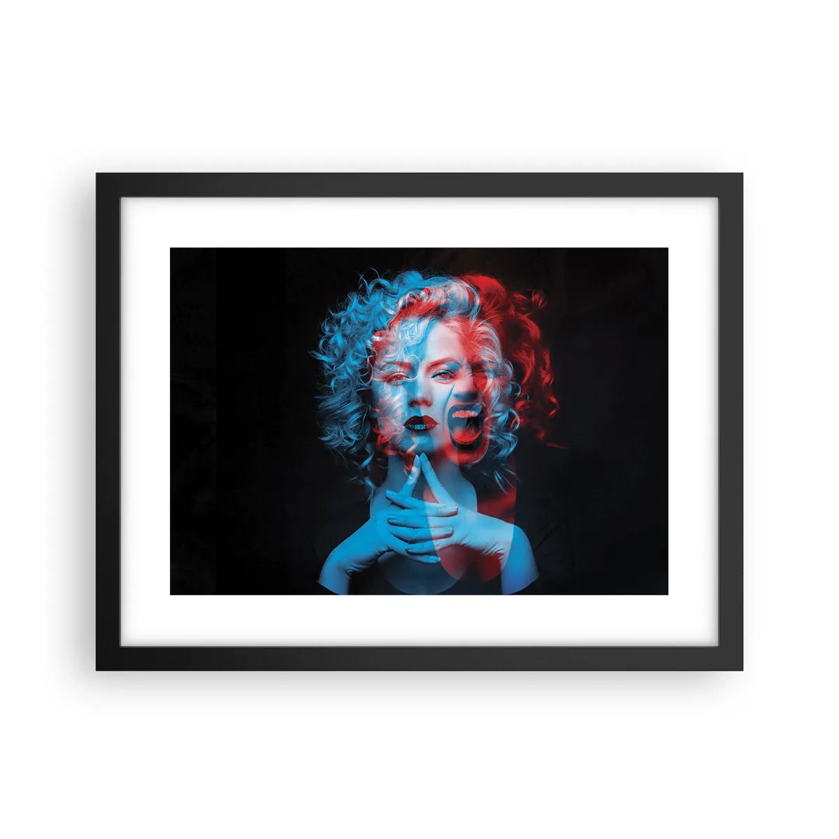 Poster in einem schwarzem Rahmen - Alter Ego - 40x30 cm