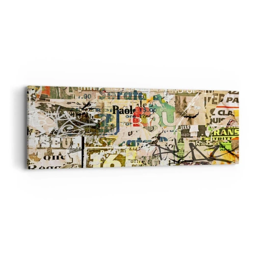 Bild auf Leinwand - Leinwandbild - Ach, es passiert... - 90x30 cm