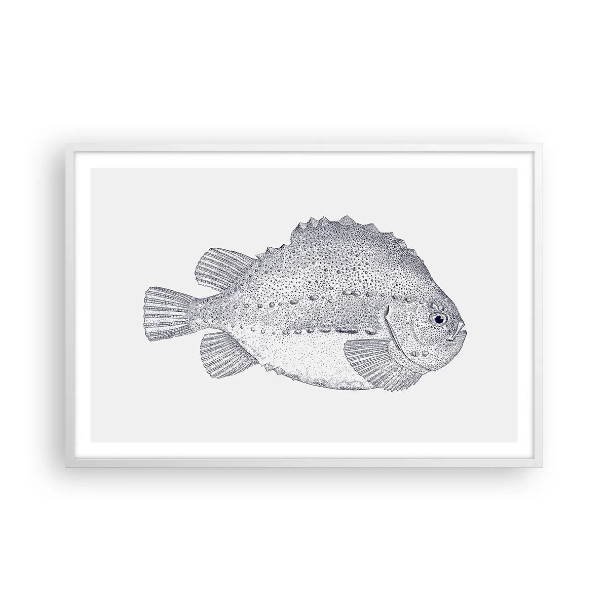 Poster in einem weißen Rahmen - Für das Album des Naturforschers - 91x61 cm