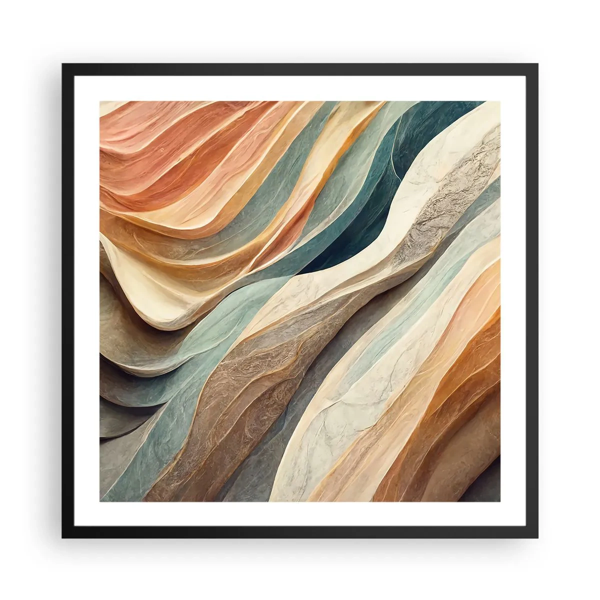 Poster in einem schwarzem Rahmen - Moment vor der Veränderung - 60x60 cm