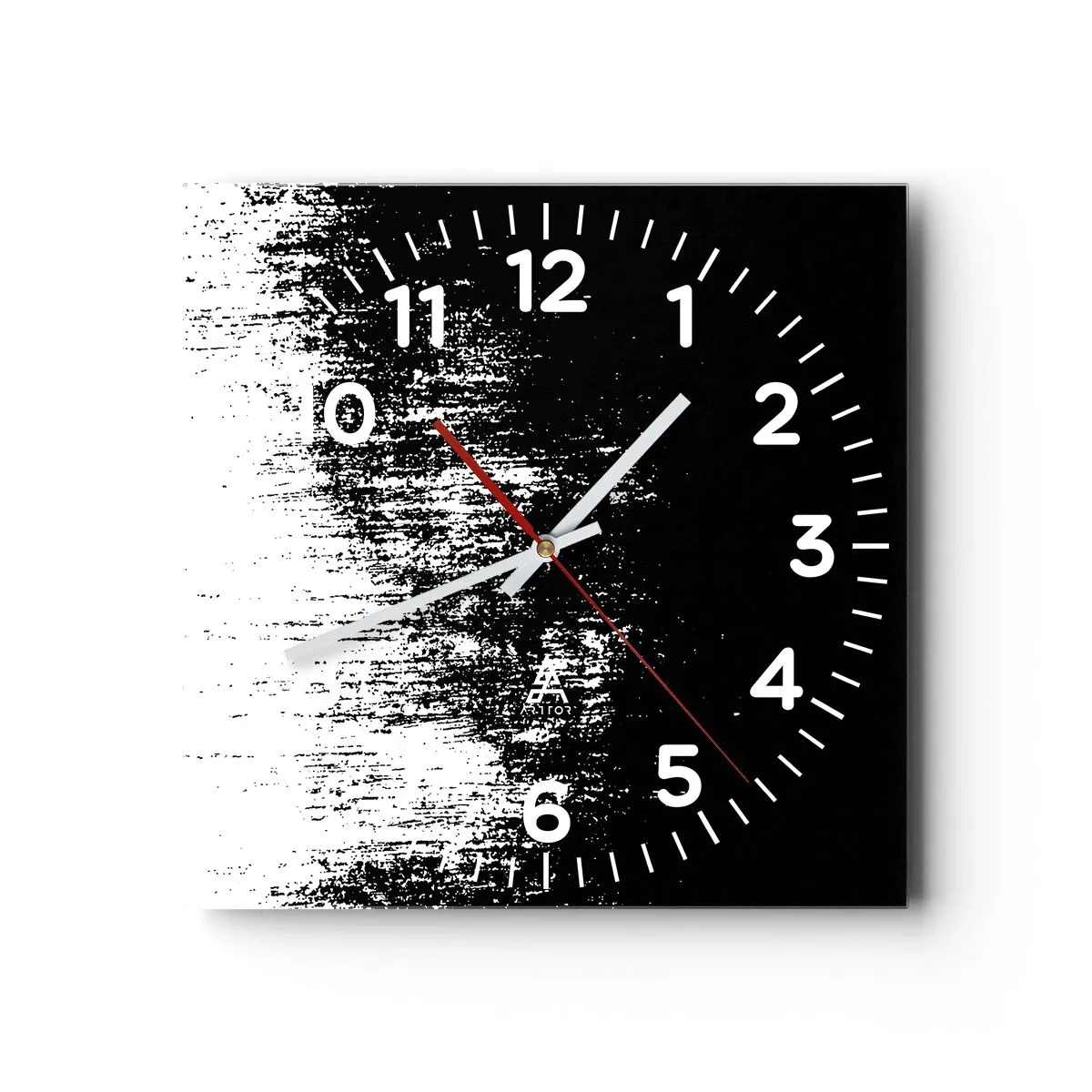 Wanduhr - Glasuhr - Und der Gewinner ist ... - 30x30 cm