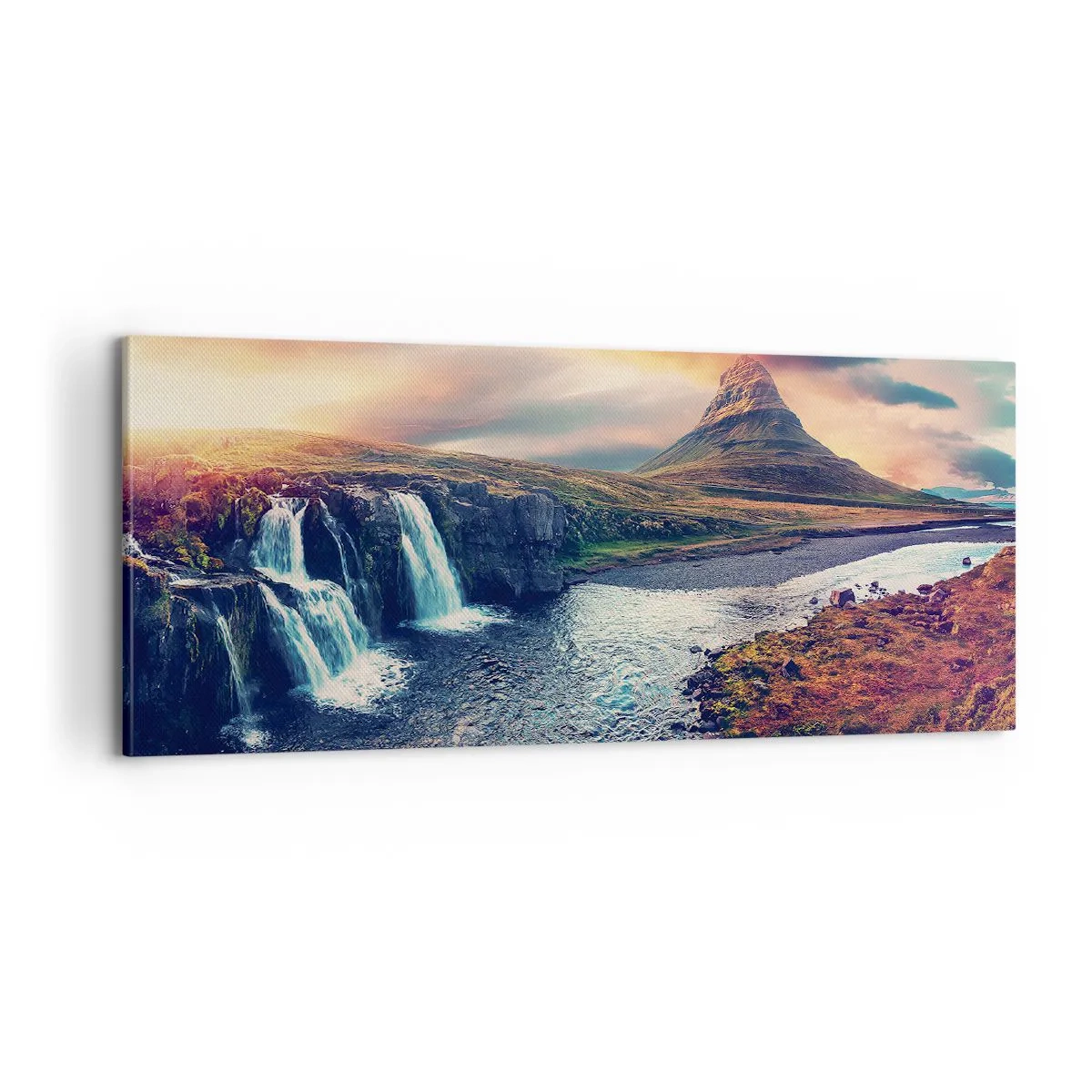 Bild auf Leinwand - Leinwandbild - In der Majestät der Natur - 100x40 cm