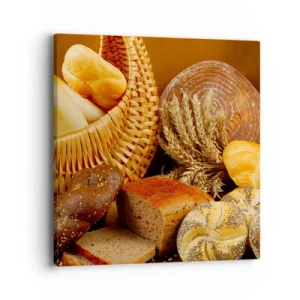 Bild auf Leinwand - Leinwandbild - Wir sind wieder davongekommen - 40x40 cm