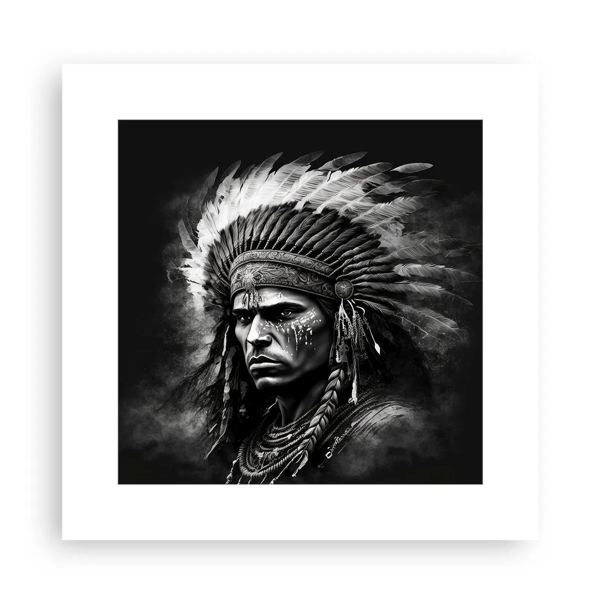 Poster - Anführer und Krieger - 30x30 cm