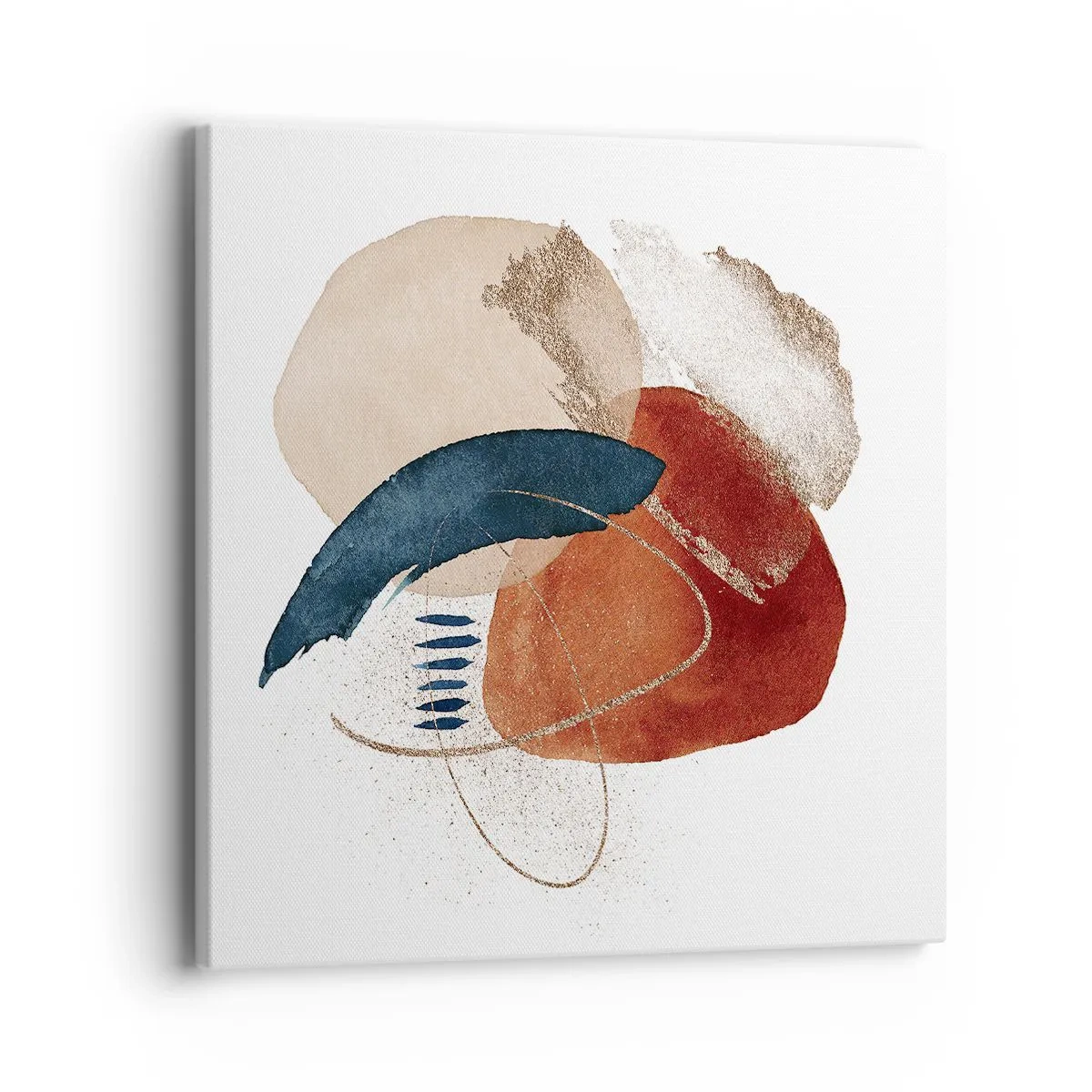 Bild auf Leinwand - Leinwandbild - Ovale Komposition - 40x40 cm