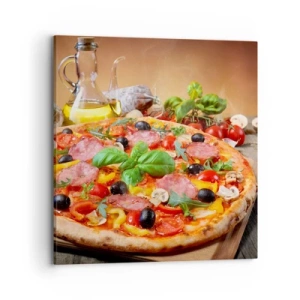 Bild auf Leinwand - Leinwandbild - Mit echtem italienischem Flair - 70x70 cm