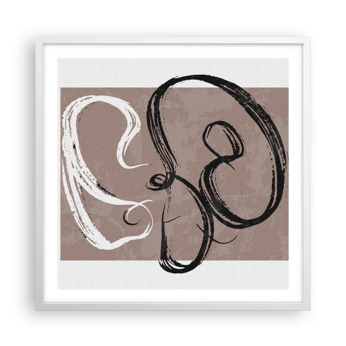 Poster in einem weißen Rahmen - Komposition – die Suche nach Fülle - 60x60 cm