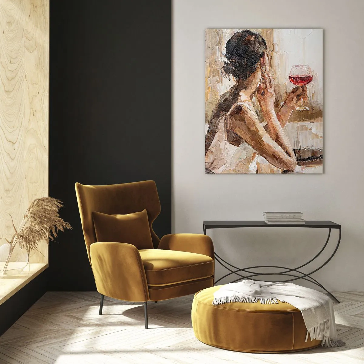 Glasbild - Bild auf glas - Der Geschmack eines guten Moments - 80x120 cm