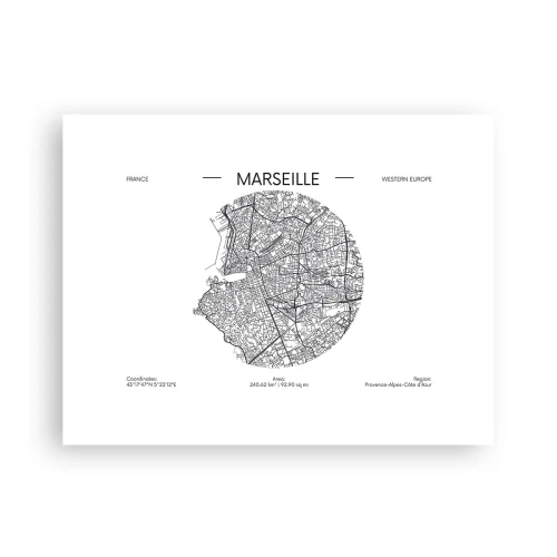 Poster - Anatomie von Marseille - 40x30 cm