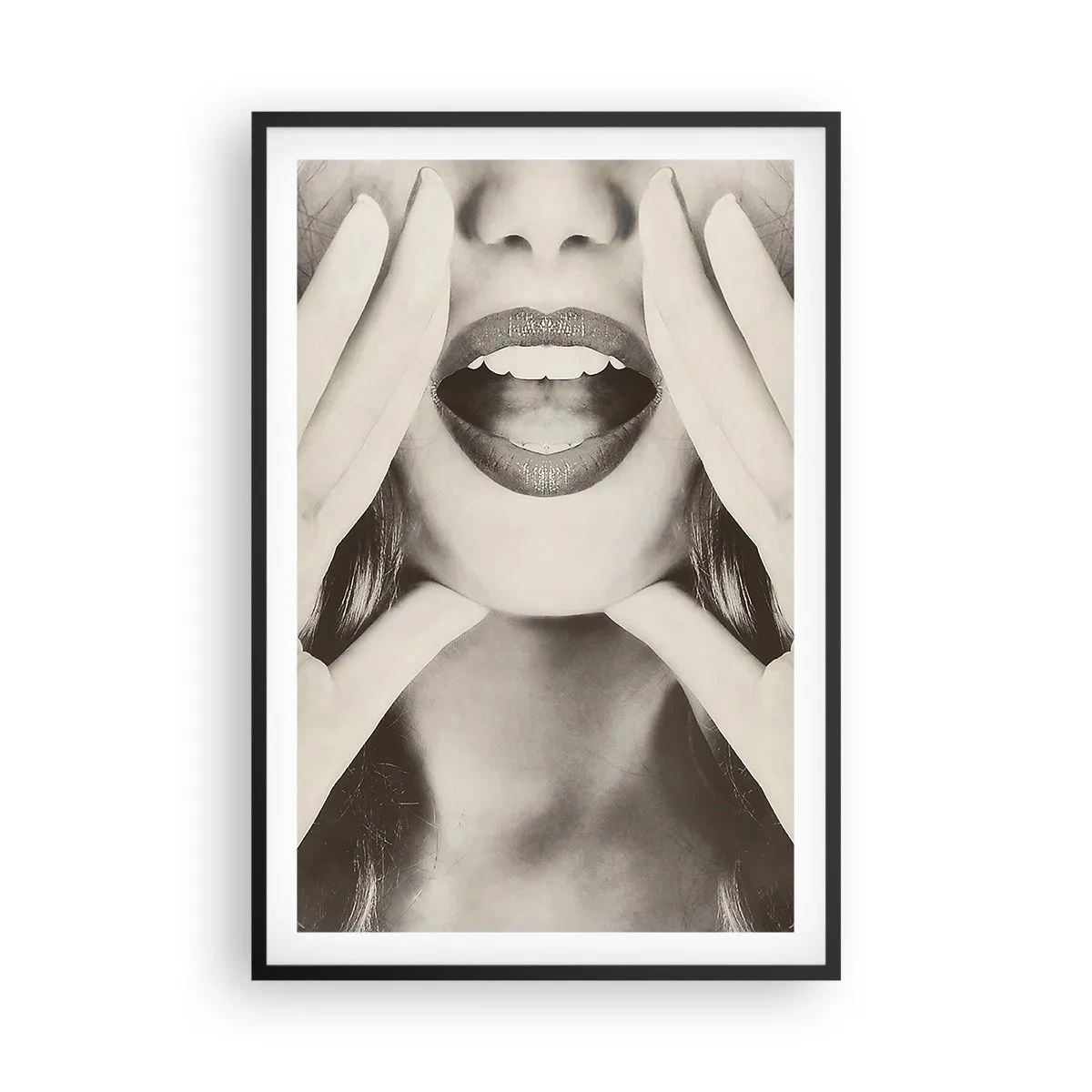 Poster in einem schwarzem Rahmen - Ich komme schon! - 61x91 cm