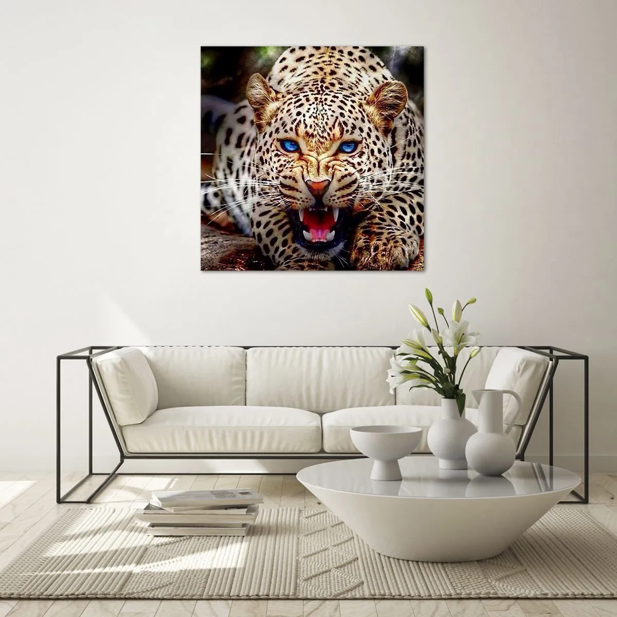 Glasbild - Bild auf glas - Schönheitswut tut nicht weh - 40x40 cm