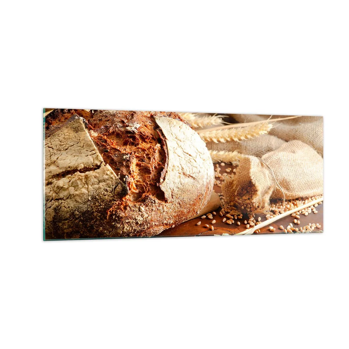 Glasbild - Bild auf glas - Appetitanregend, duftend, knackig - 100x40 cm