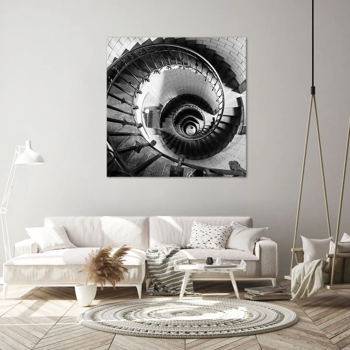 Bild auf Leinwand - Leinwandbild - Höher und höher - 50x50 cm