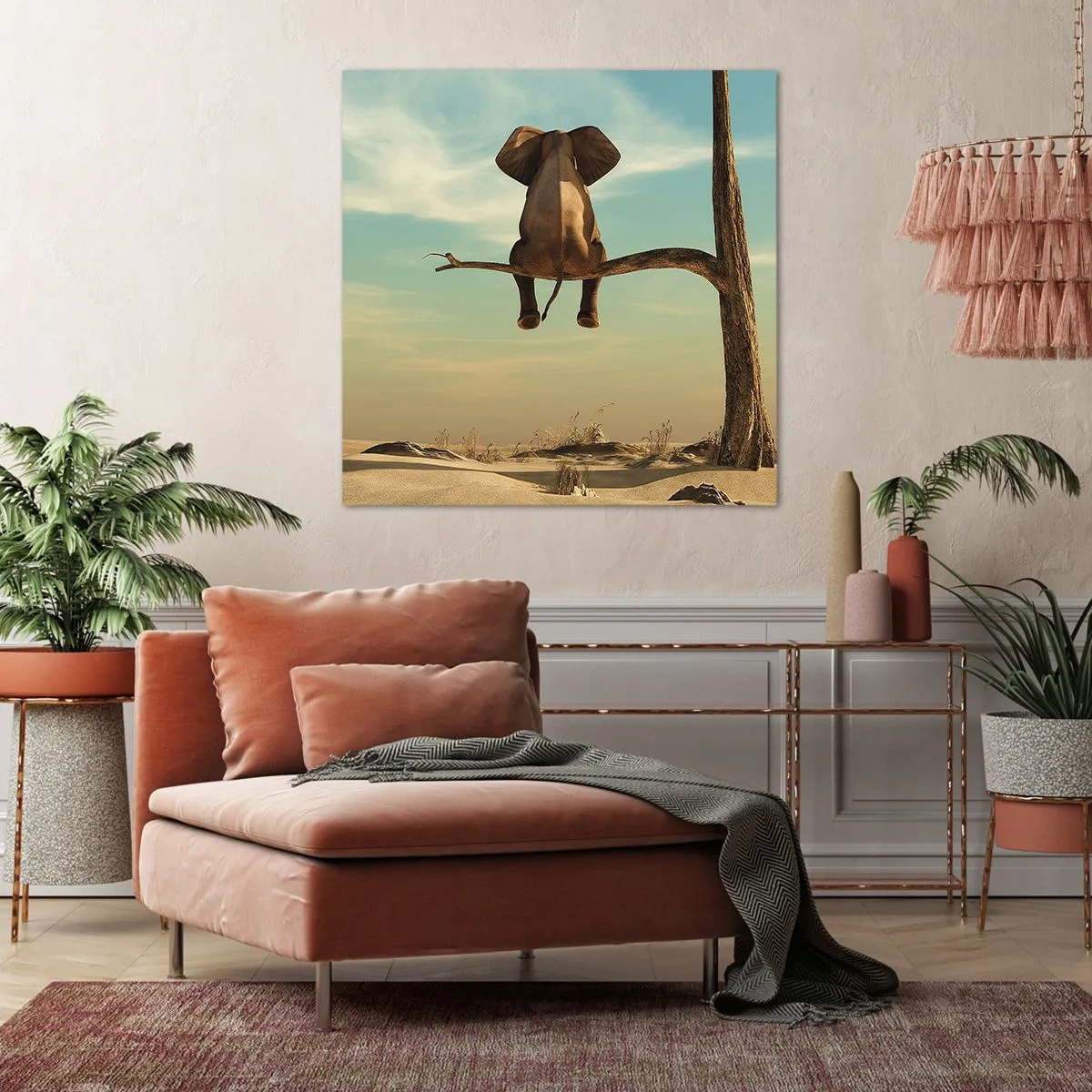 Bild auf Leinwand - Leinwandbild - Neuer Blickwinkel - 60x60 cm