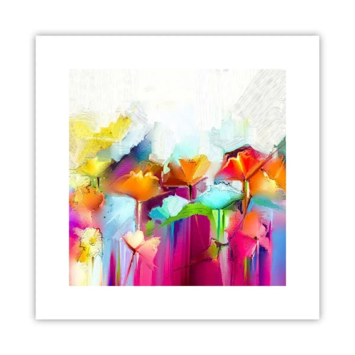Poster - Der Regenbogen ist aufgeblüht - 30x30 cm