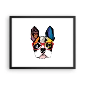 Poster in einem schwarzem Rahmen - Intellektuelle - 50x40 cm