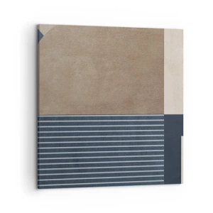 Bild auf Leinwand - Leinwandbild - Komposition aus Einfachheit und Rundheit - 50x50 cm