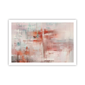 Poster - Dunstig. Aber rosa - 91x61 cm