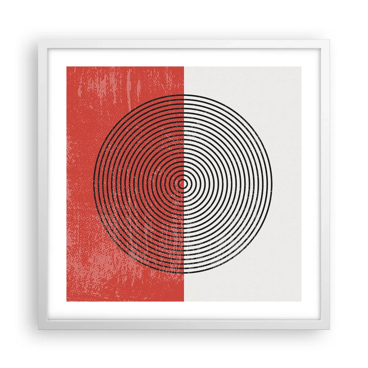 Poster in einem weißen Rahmen - Auf den Punkt gebracht - 50x50 cm