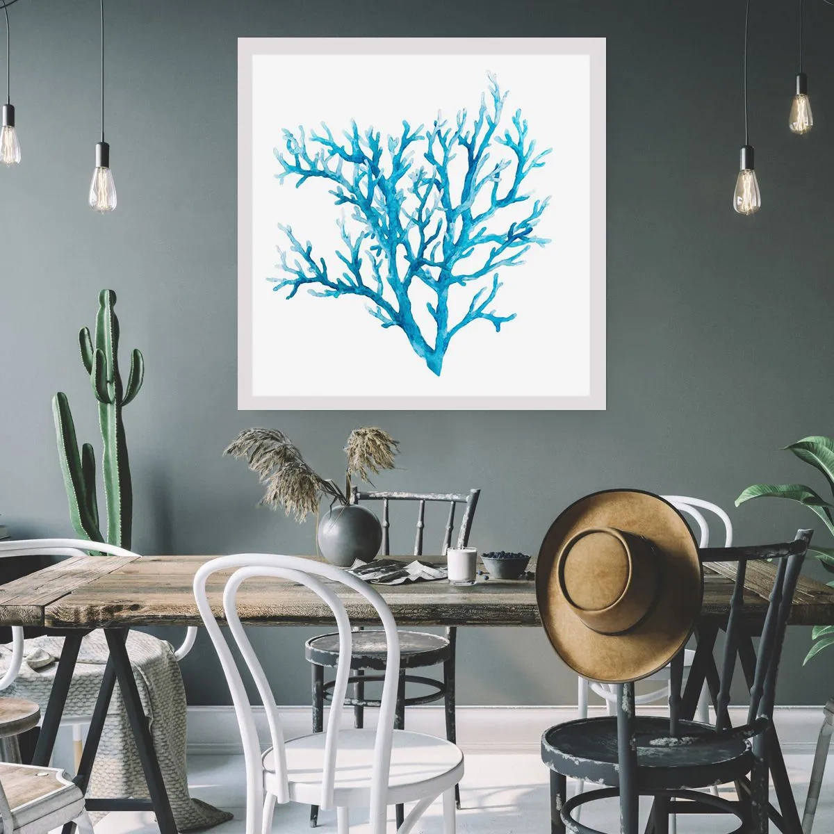 Poster - Nautisches Filigran - 30x30 cm