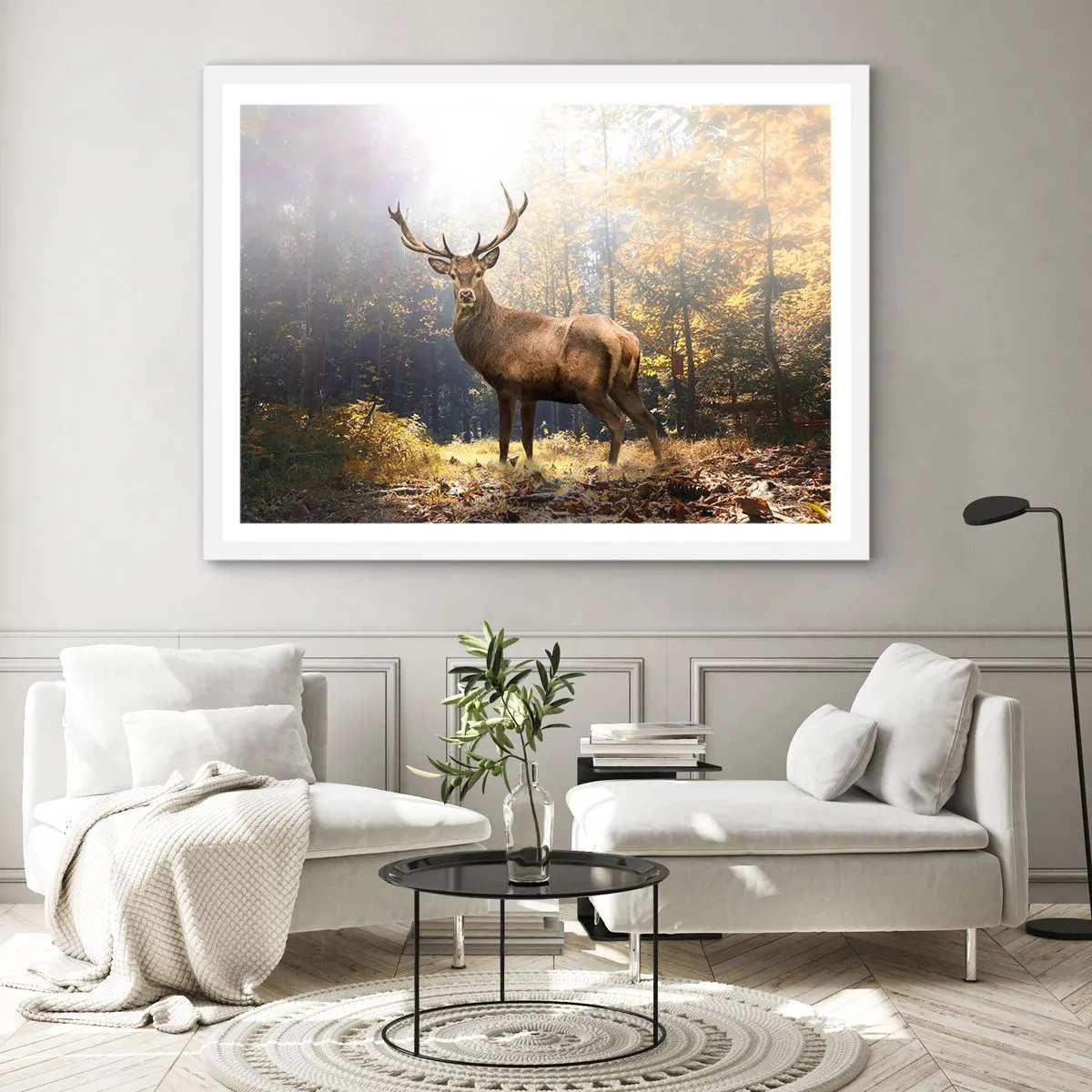 Poster in einem weißen Rahmen - In voller Majestät - 91x61 cm