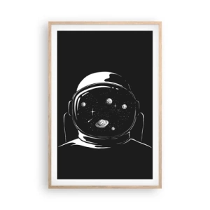 Poster in einem Rahmen aus heller Eiche - Schöne Aussicht - 61x91 cm