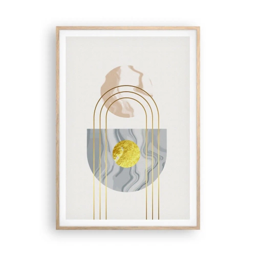 Poster in einem Rahmen aus heller Eiche - Helligkeit und Brillanz - 70x100 cm