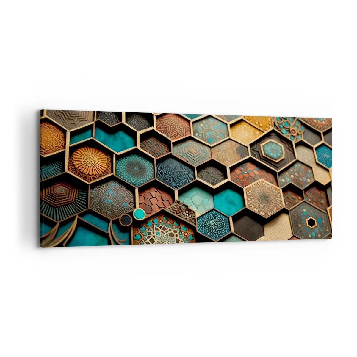 Bild auf Leinwand - Leinwandbild - Arabische Ornamente – Variation - 100x40 cm