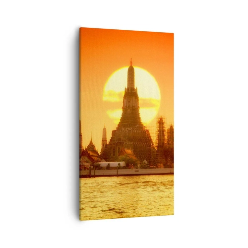 Bild auf Leinwand - Leinwandbild - Der Sonne entgegen, immer der Sonne entgegen - 55x100 cm
