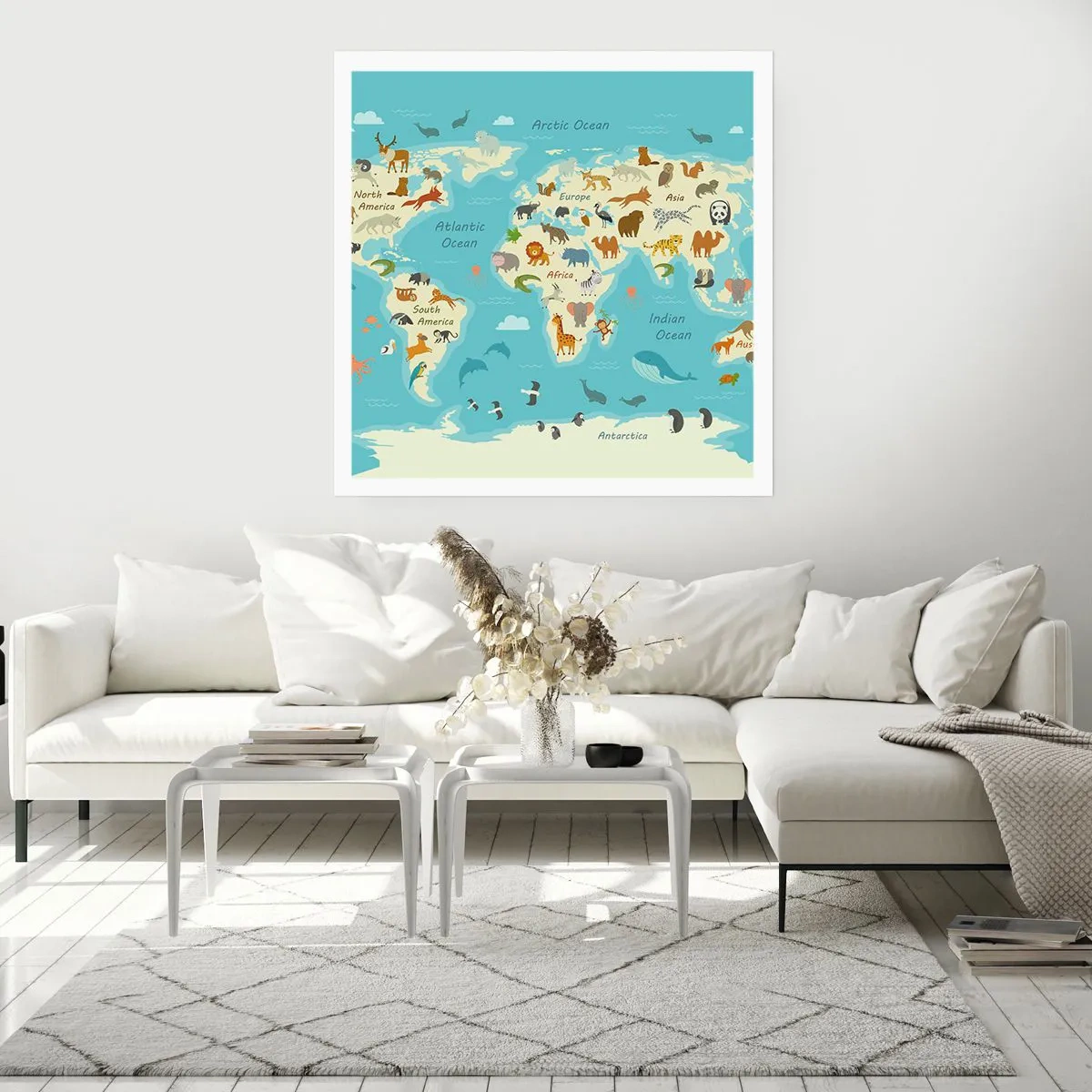 Poster - Gute Nachbarn - 60x60 cm