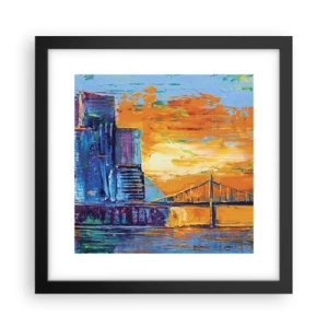 Poster in einem schwarzem Rahmen - Kultur und Natur - 30x30 cm