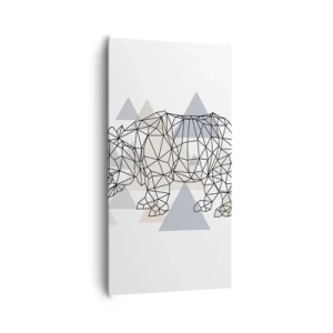 Bild auf Leinwand - Leinwandbild - Struktur der Stärke - 65x120 cm