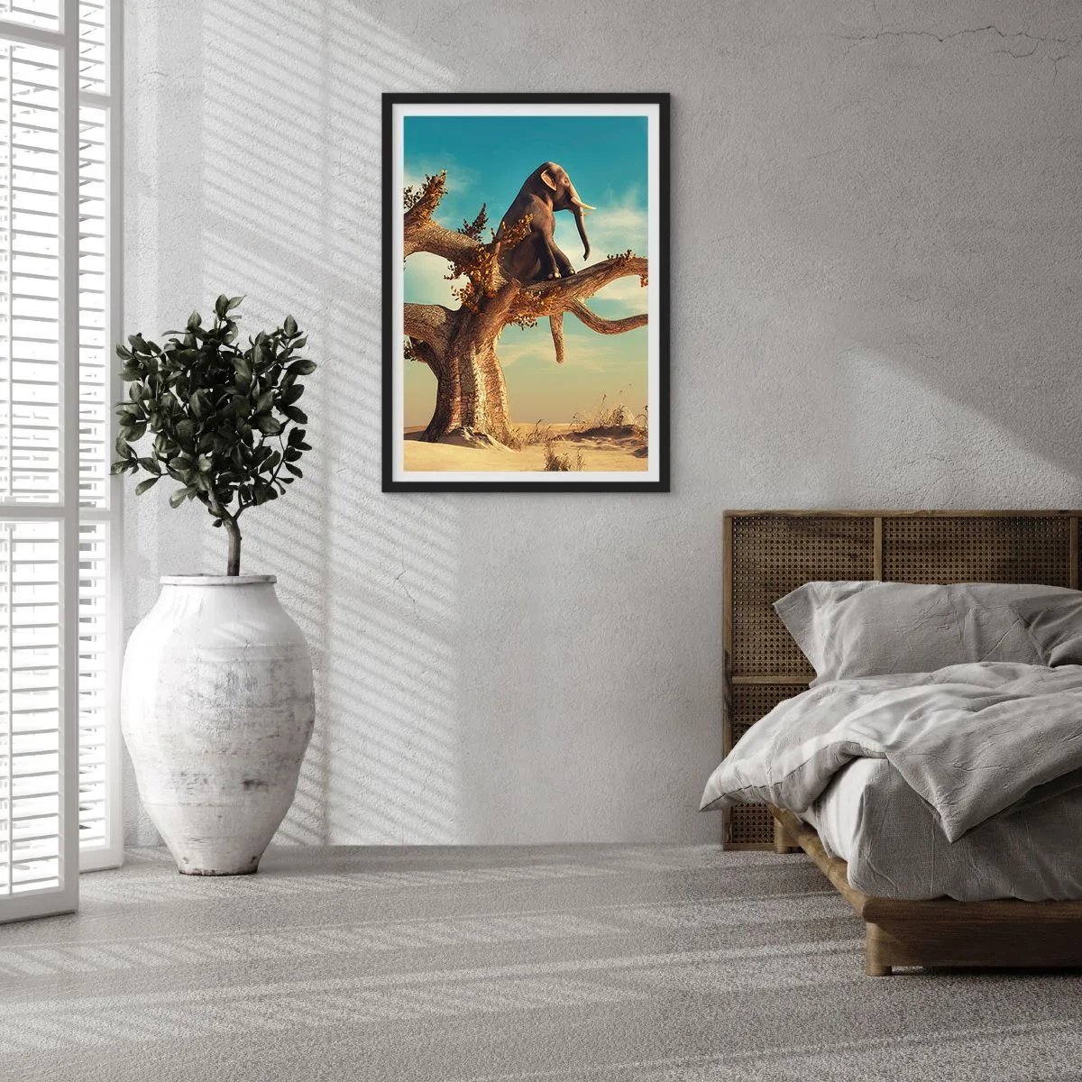 Poster in einem schwarzem Rahmen - Ein neuer Standpunkt - 40x50 cm