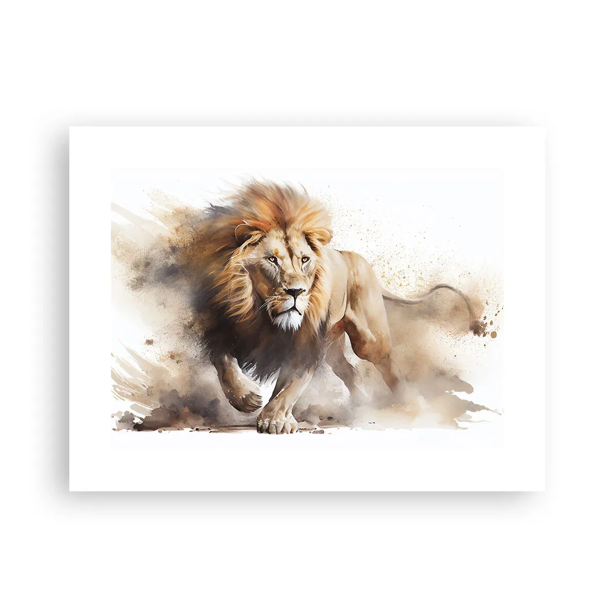 Poster - Der König zog um - 40x30 cm